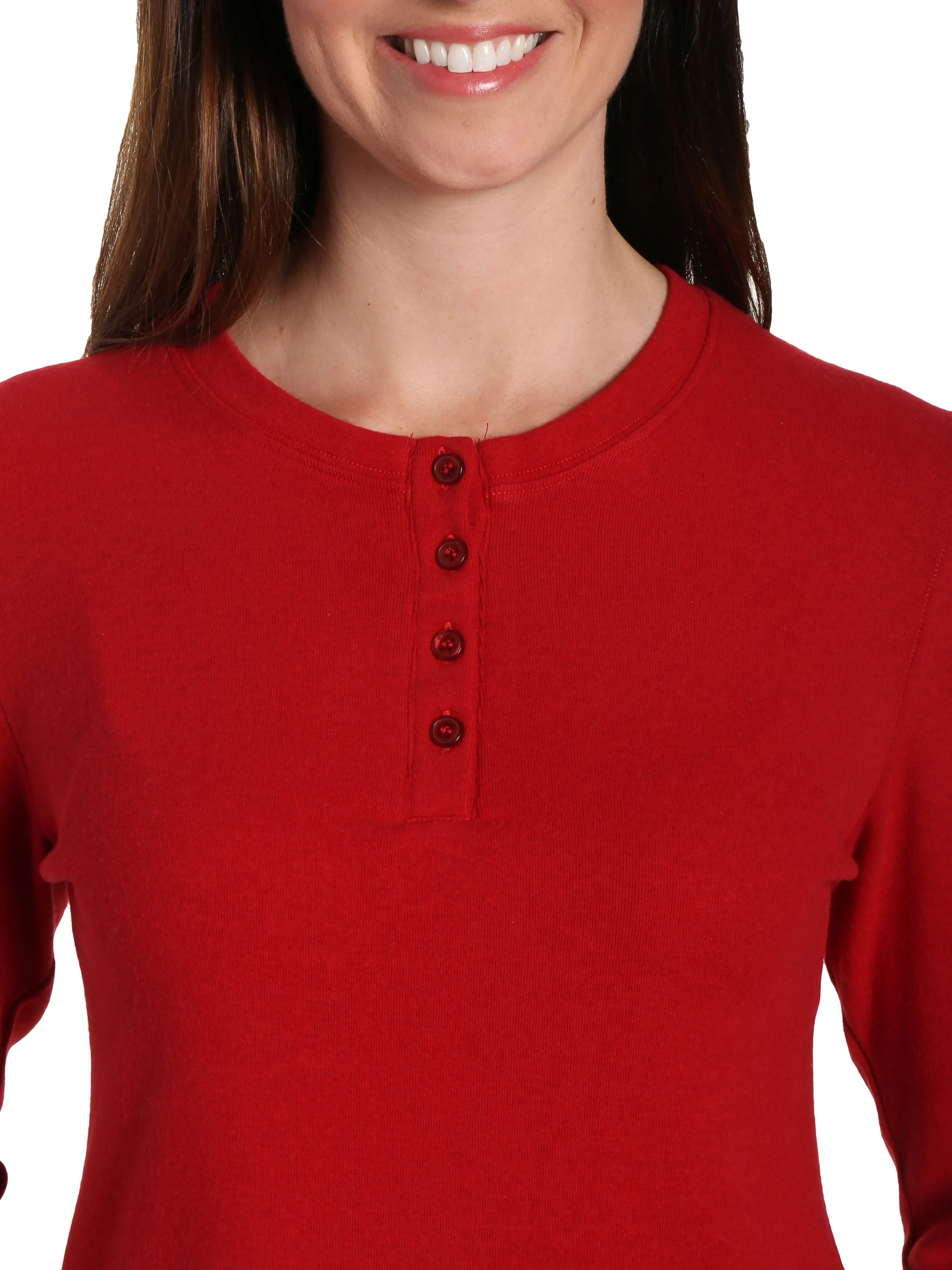 Womens Premium Cotton Flannel Loungewear Set - Geo Mosaic White/Red